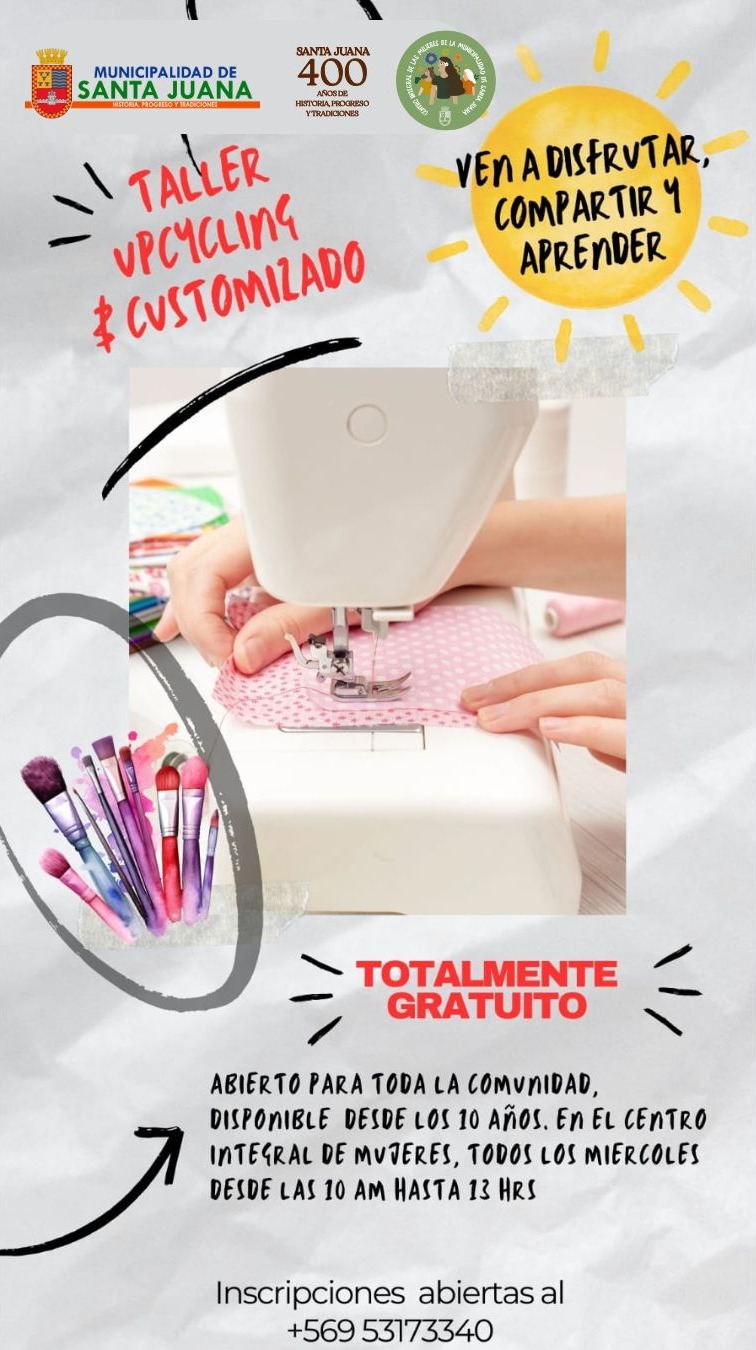 ¡Dale una segunda vida a tu ropa! 🧵👗 Aún nos quedan los últimos cupos para que te unas a esta experiencia creativa y sustentable.