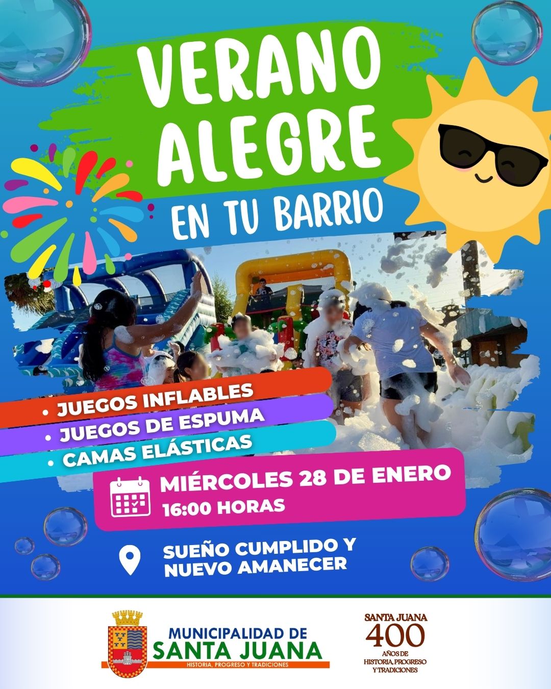 ¡LA DIVERSIÓN NO PARA! EL VERANO ALEGRE LLEGA A TU BARRIO