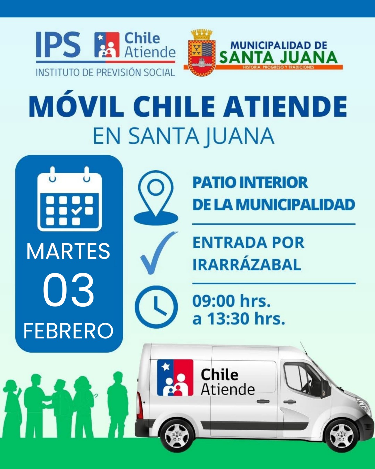 ¡MÁS CERCA DE TI! EL MÓVIL DE CHILEATIENDE LLEGA A SANTA JUANA