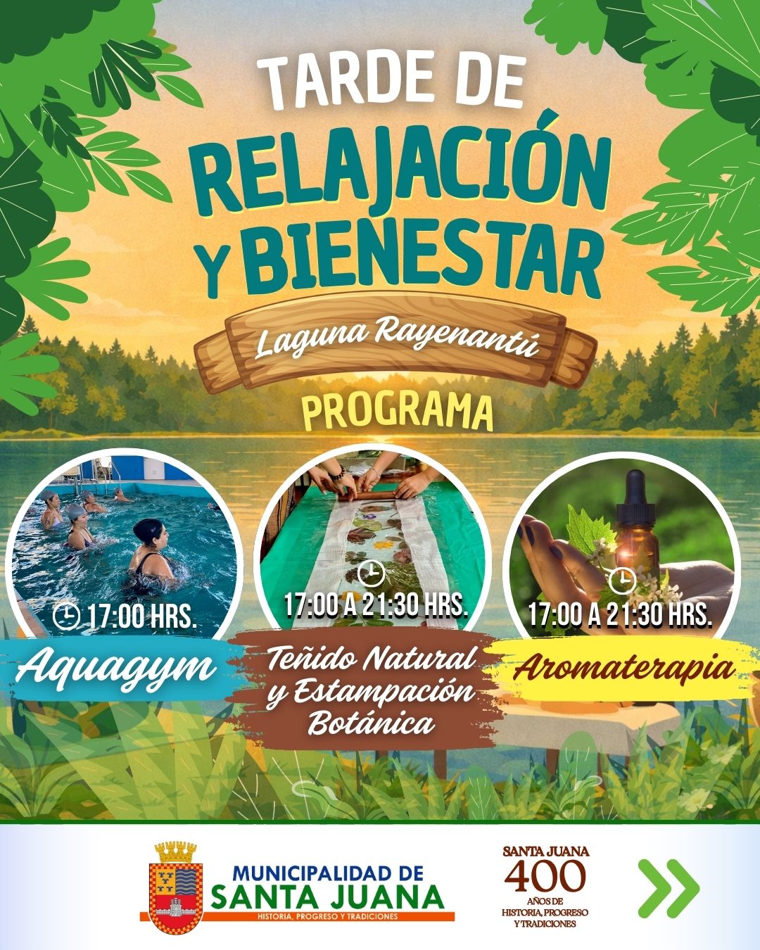 ¡MOMENTO DE RELAJARSE EN LAGUNA RAYENANTÚ!