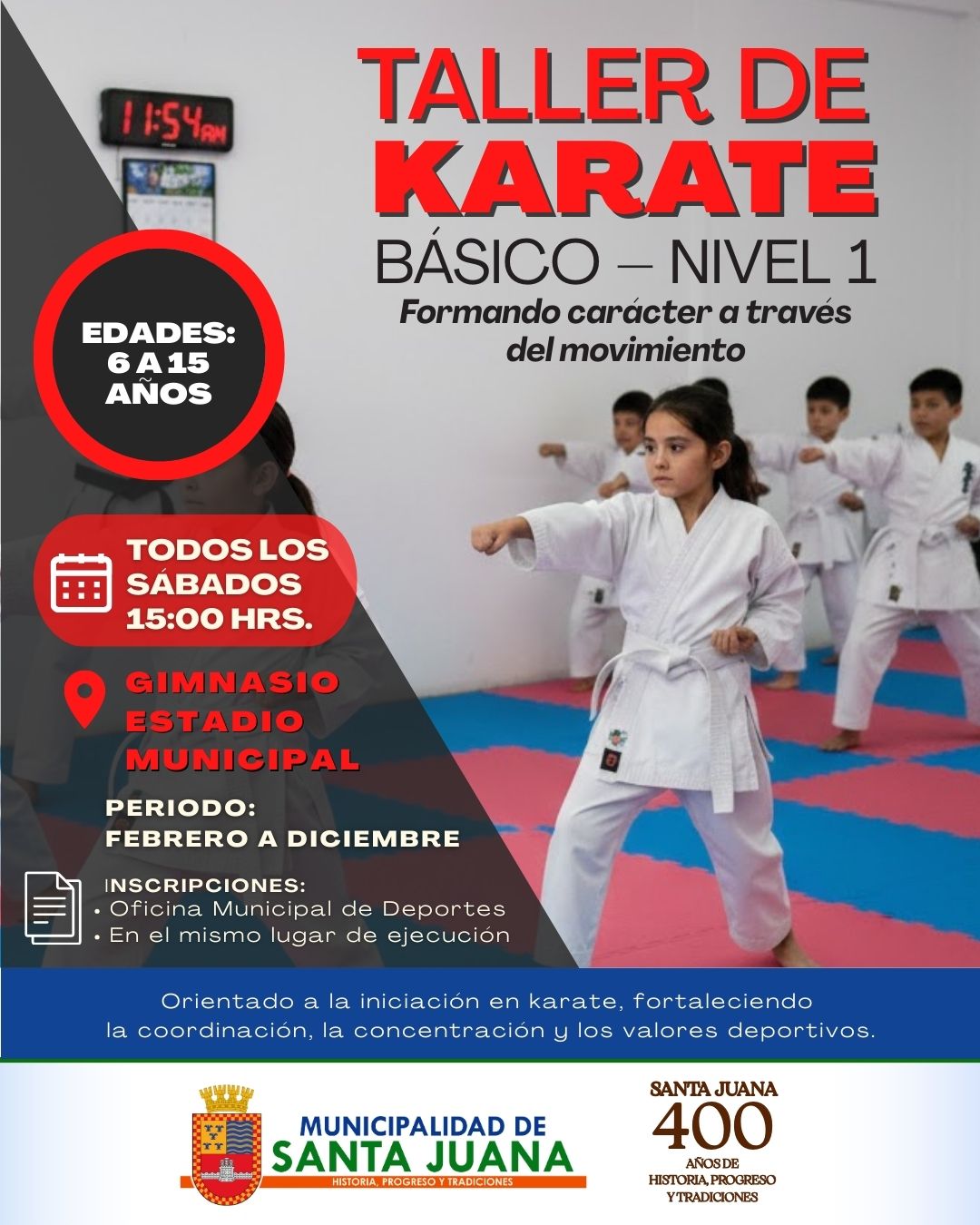 🥋 TALLER DE KARATE BÁSICO – NIVEL 1