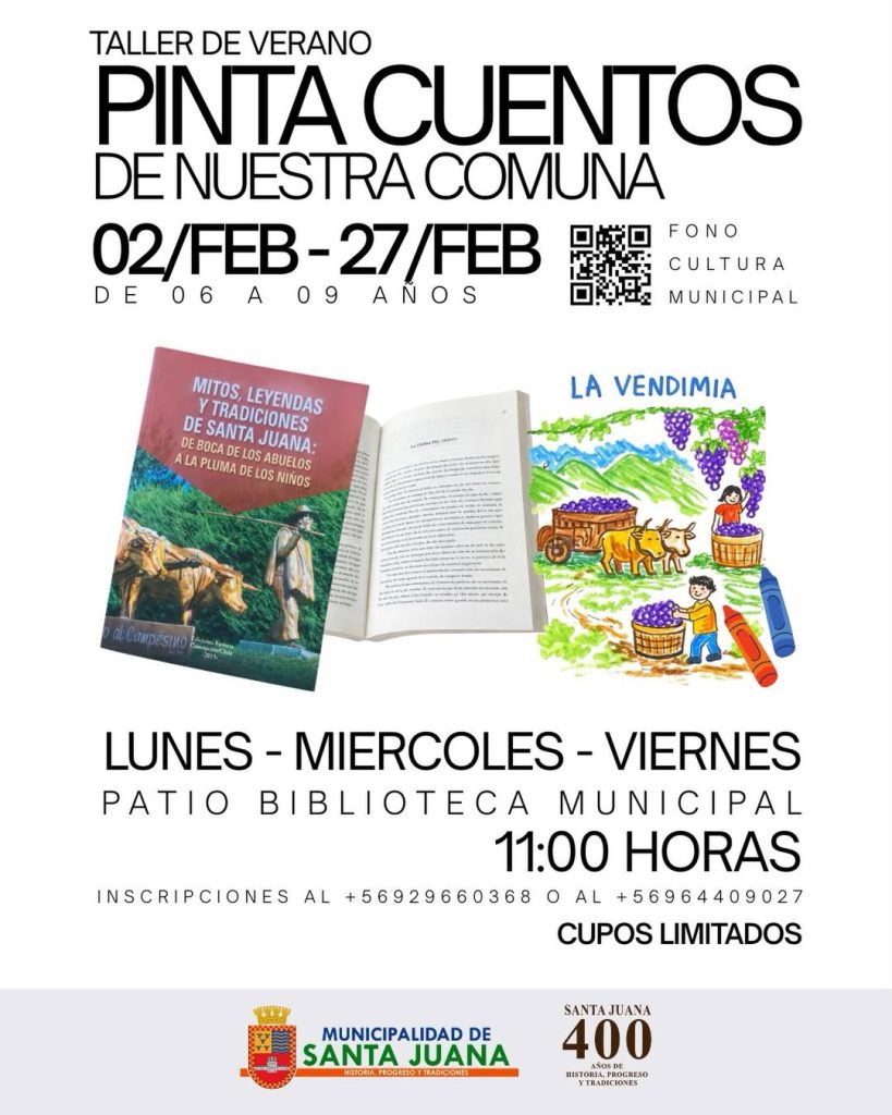  Taller de Verano | Pinta Cuentos de Nuestra Comuna 