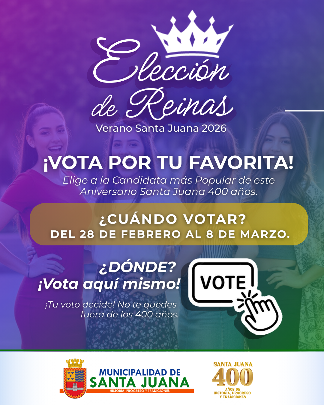 CANDIDATAS A REINAS SANTA JUANA 2026