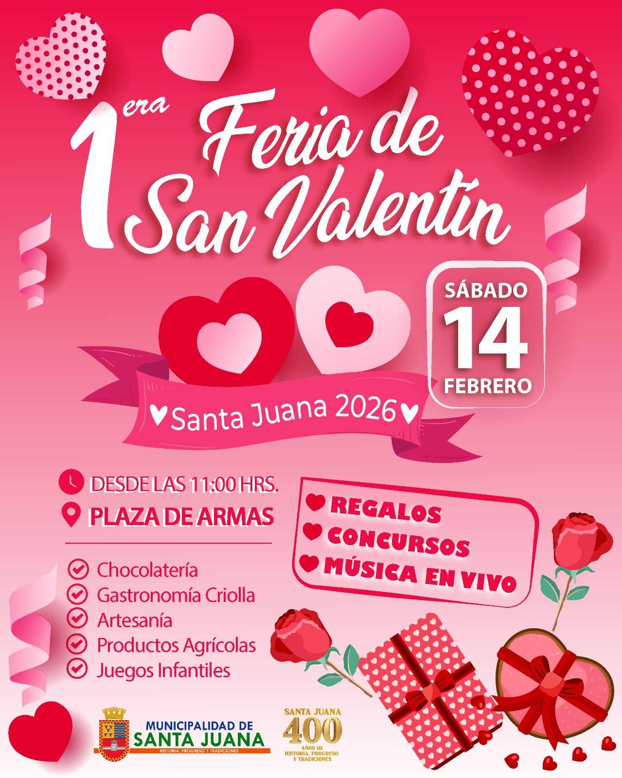 ¡CELEBREMOS EL AMOR Y LA AMISTAD EN SANTA JUANA!